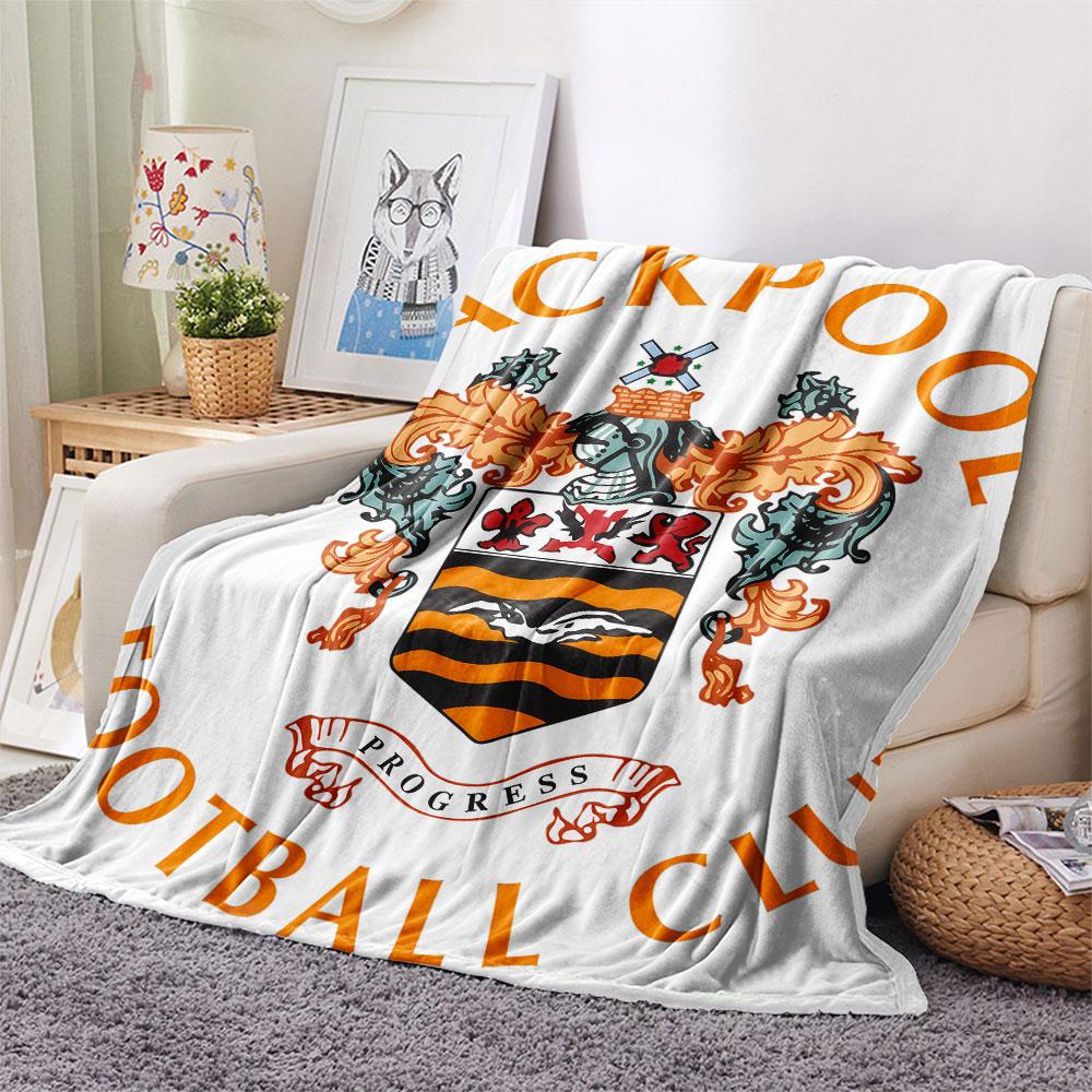 Coperta Blackpool F.C., Alta qualità, Confortevole per Tutte le Stagioni, Decorazione per la Casa, Calore e Comfort