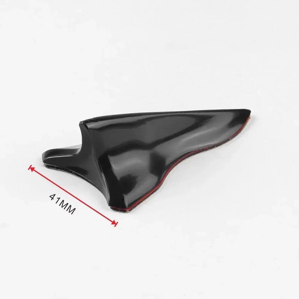 Auto Dachspoiler Schwarze Haifischflosse NEU 10 STÜCKE Dekoration Universal Spitz Carbonfaser Stoßfängerschutz Auto Außen Dachzubehör