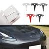 For Logo Model3 ModelY ABS Car Front Hood Cover Emblem Sticker Decorations  Auto Rear Trunk Badge Accessories