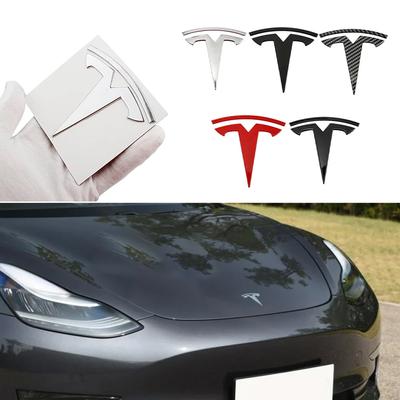 Für Logo Model3 ModelY ABS Auto Frontklappenabdeckung Emblem Aufkleber Dekorationen Auto Heckklappen Abzeichen Zubehör