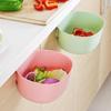 Door Hanging Trash Can for Kitchen, Cabinet, or Drawer - Plastic Storage Organizer for Desktop or Bedside