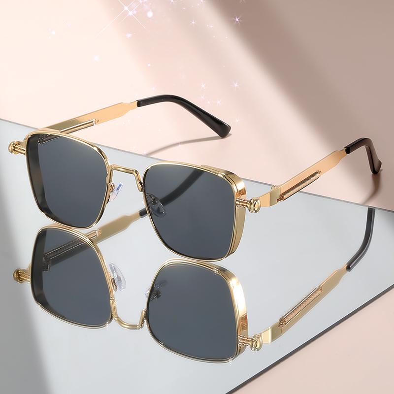 Metallracing High-End Punkstil Solglasögon Personliga Hip-Hop Street Party Solglasögon Fashionabla Artiklar