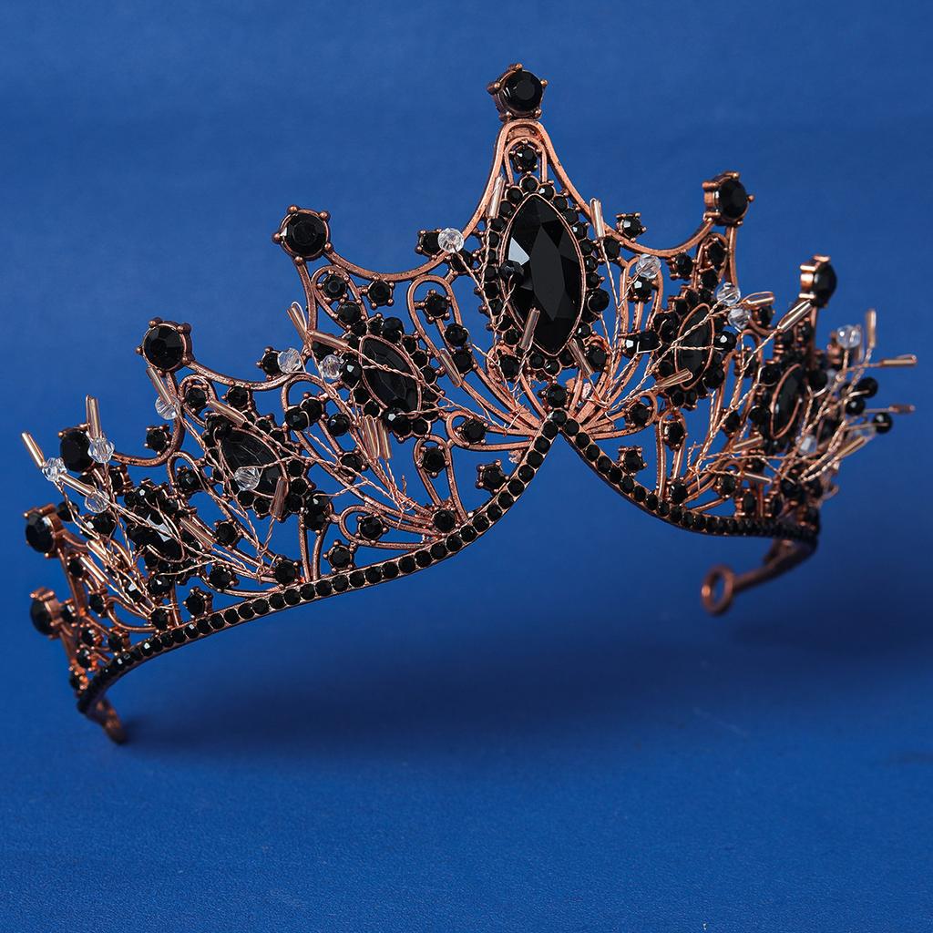 Baroque Crystal Crown Tiara for Women Rhinestone Prom Diadem Headband Bridal Wedding Hair Accessories Jewelry Crown Tiara Gift
