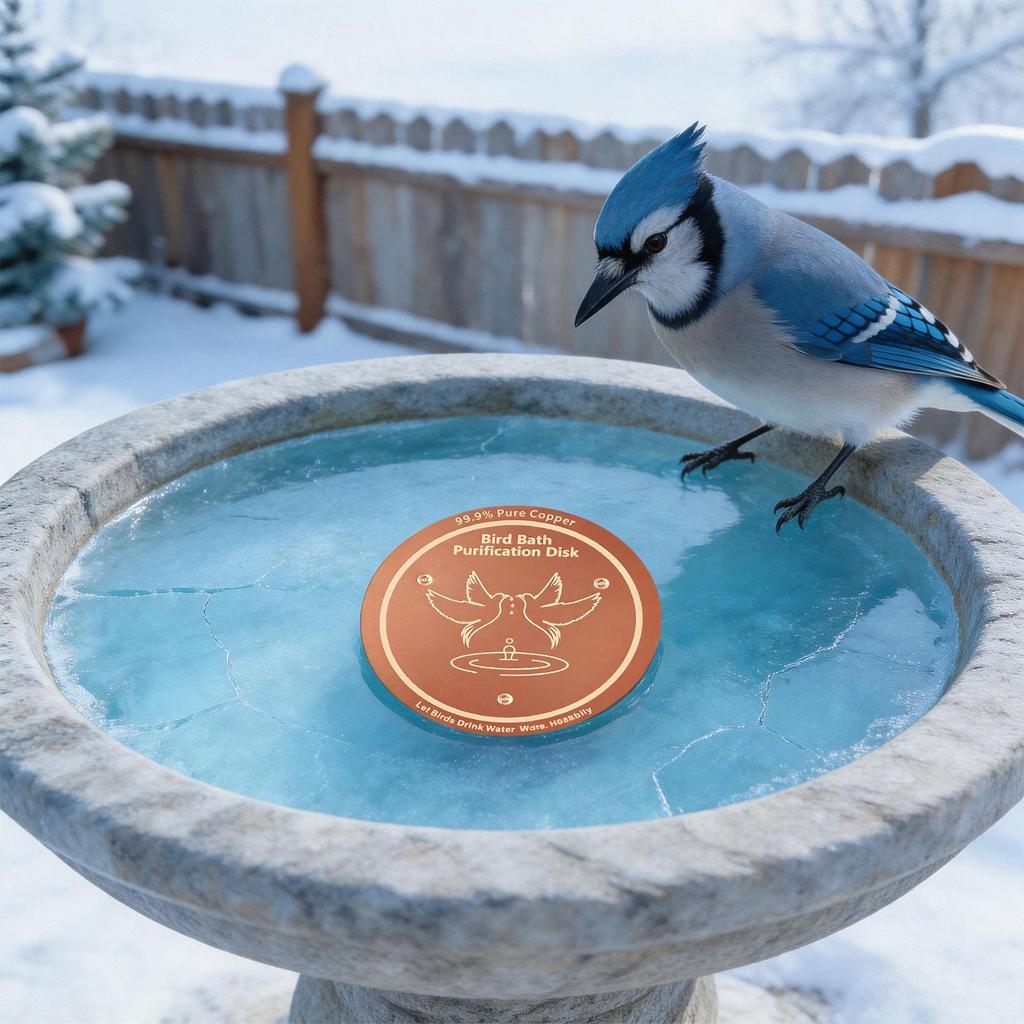 Copper Disc for Bird Bath Birdbath Accessories Sparrow Bath Copper Plate for Gardeners Homeowners Nature Lovers Backyard Patio