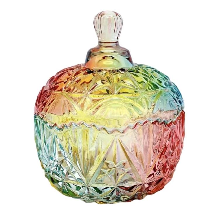 Practical Glass Sugar Container Hand Painted Detailing Various Kitchen Decoration Storage Solution