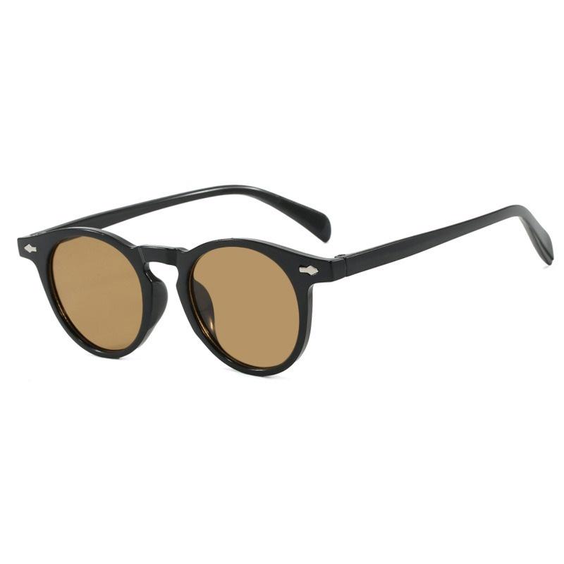 Circular Sun Glasses Glasses Ladies Men Luxury Designer Style Style Classic Rivets Sun Eyeglasses Driving Vintage Fashionable Eyewear Spectacle