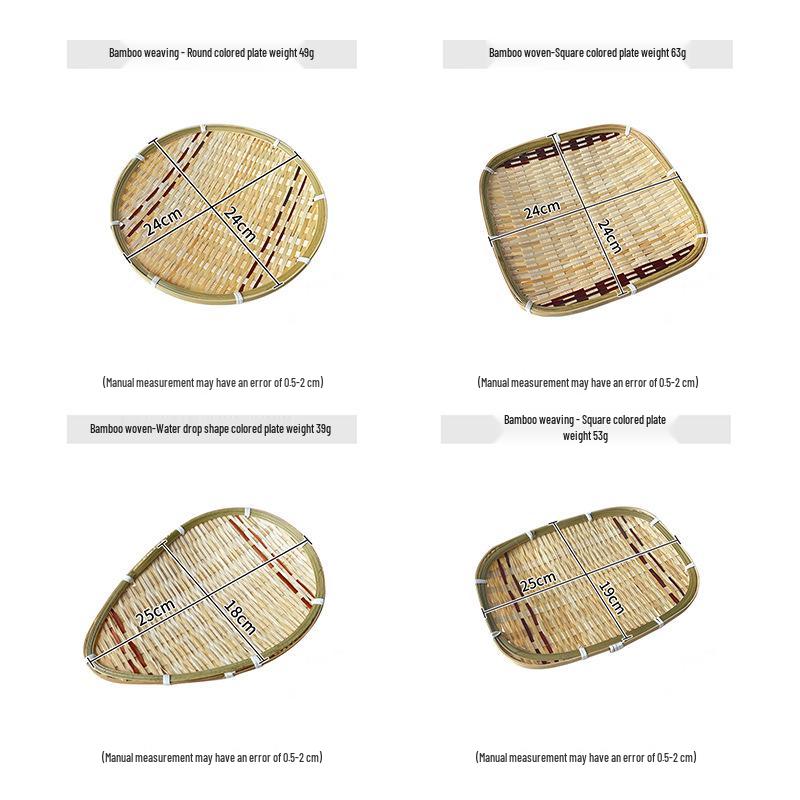 Bamboo Basket for Bread, Pastry, Fruit Storage - Ideal for Home, Restaurant, or Hotel Use