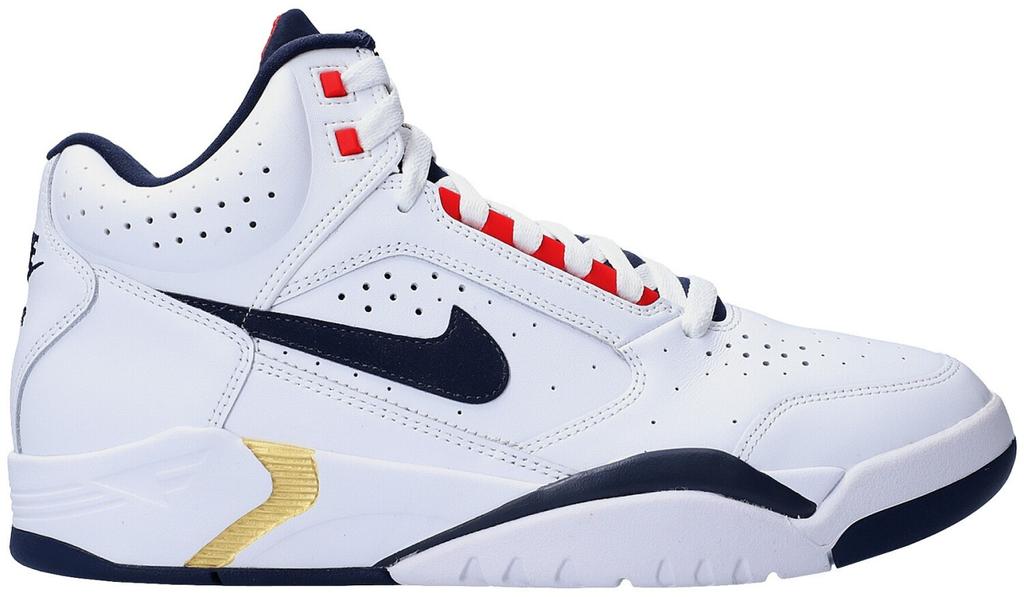 Sneakers Nike Air Flight Lite Mid White/ University Red/ Metallic Gold/ Midnight Navy