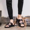 2026 Offene Herren-Sandalen Sommer Indoor-Hausschuhe Rutschfeste Strand-atmungsaktive Schuhe Mode-Gürtelschnalle Herren-Hausschuhe Homme