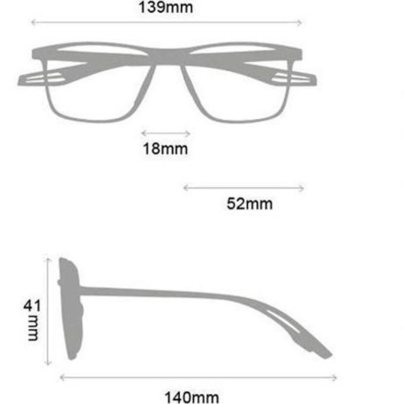 New Men's Night Photochromic Sports Myopia Glasses Advanced UV-resistant Fashion Trend Driving Eyeglasses Diopter 0 TO -4.0