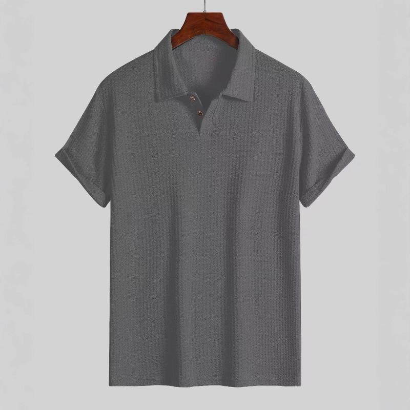 New men's summer polo shirt: short-sleeved, casual, versatile, breathable and skin-friendly