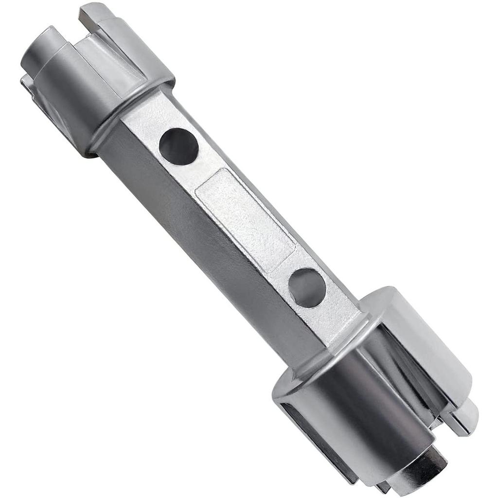 Tub Drain Remover Wrench Tub Drain Wrench Tub Dual Ended Drain Wrench Drain Remover Tool Zinc Alloy Wrench for Bathroom and Bathhouse