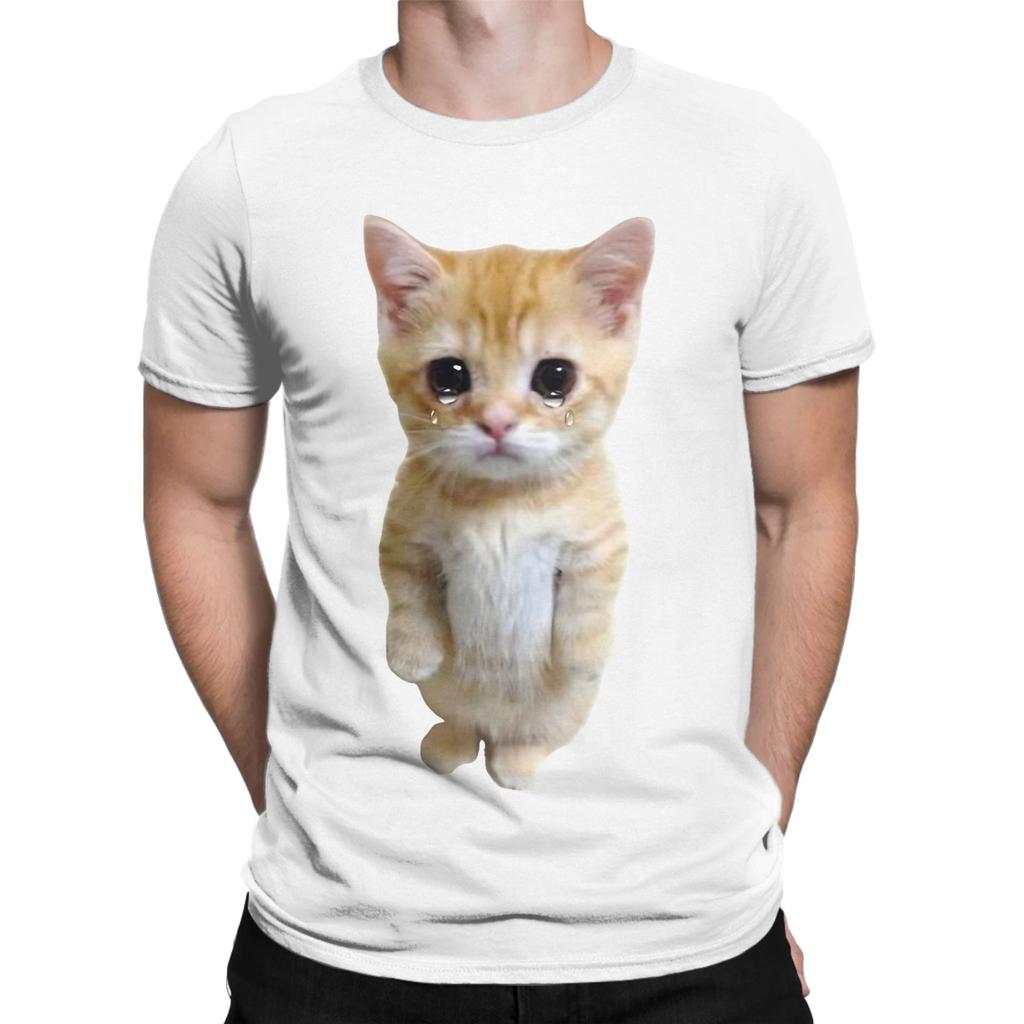Hq Sad Crying Standing Up Meme Novelty 100 Cotton Tshirt Meme Tops Tees For Unisex