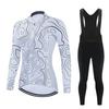 Cycling Suit, Bicycle Winter Men's and Women's Long-sleeved Fleece Suit, Thickened Thermal Overalls