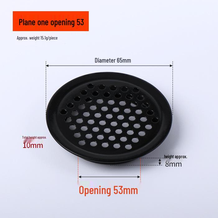 Stainless Steel Round Mesh Vent Cover for Cabinet or Wardrobe