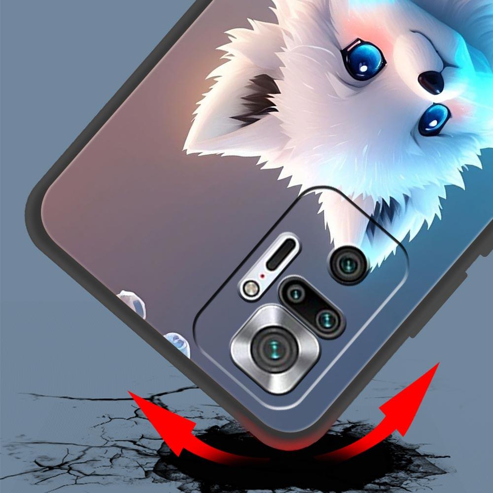 Phone Case Cover for Redmi 14C 10C Note 15 14 13 12 10 11 Pro Plus K40 5G Soft TPU Shockproof Fundas Shell Cute Animal Fox Capas