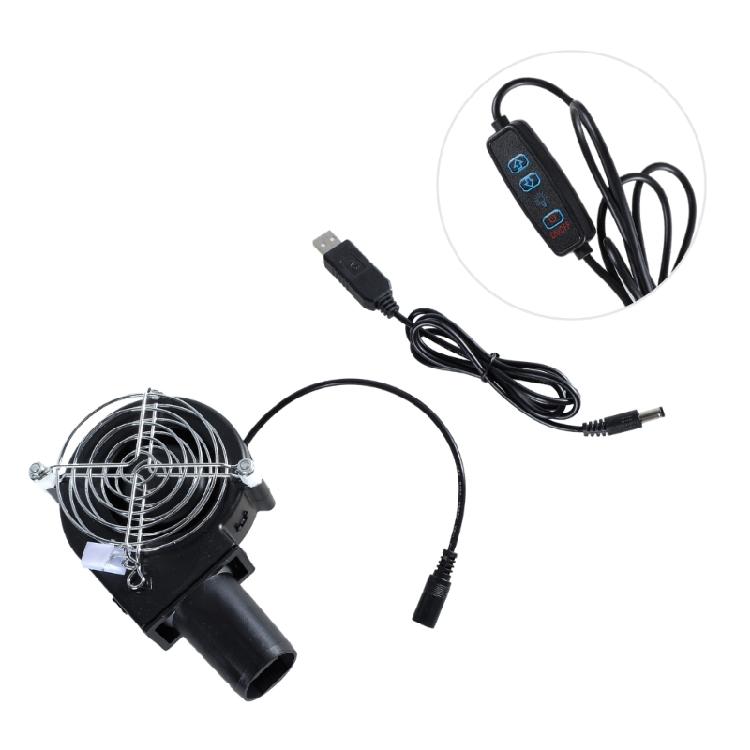 USB 9733 Cooling Blower Fan With 4800RPM Speed Adjustable Metal Guard For Outdoor Event And Heat Dissipation
