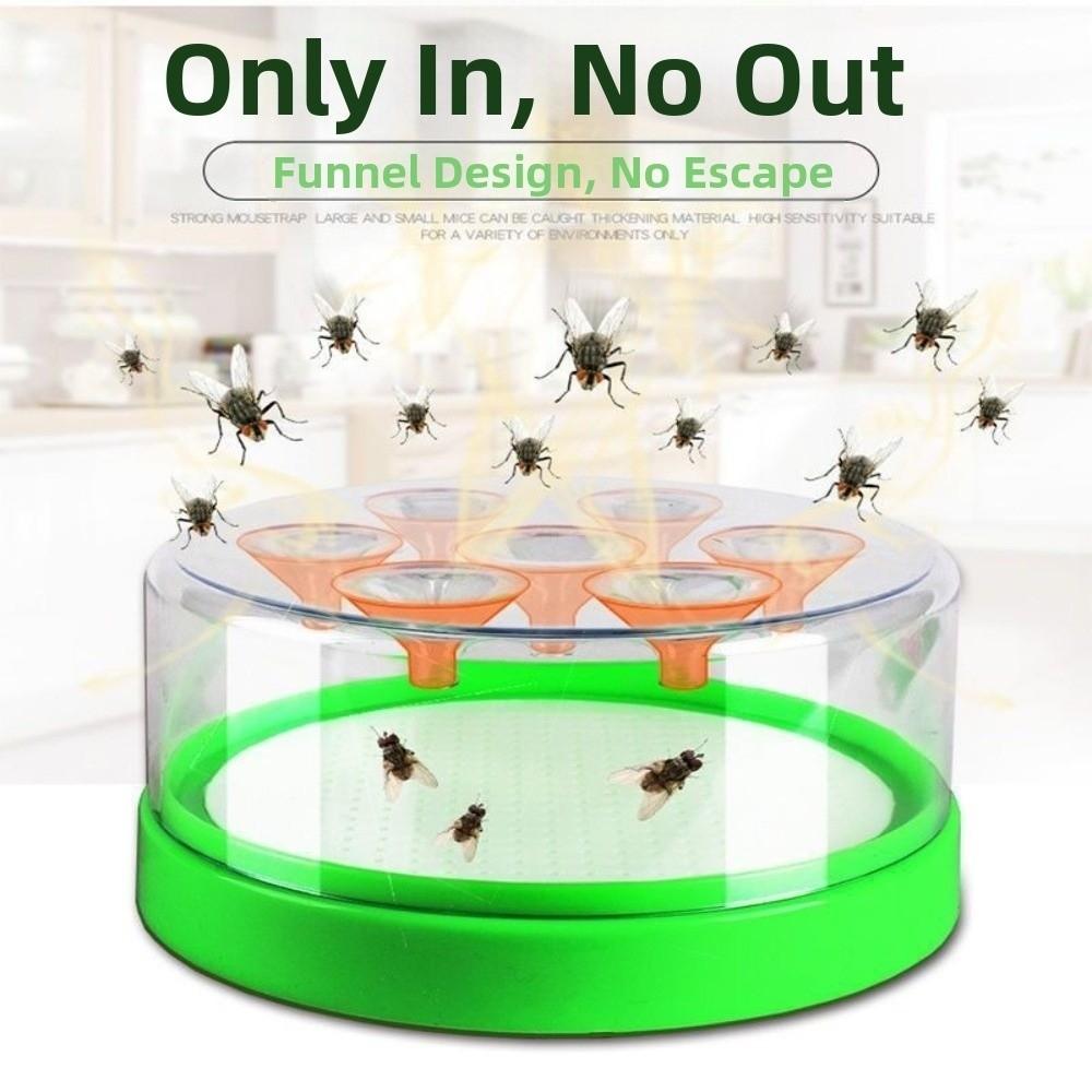 Practical 7 Holes Automatic Fly Trap Non-Toxic Safe Mosquito Killler Durable Multifunctional Indoor Fly Repellent Home