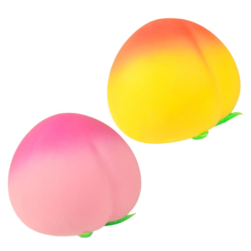 Fidget Toy Cartoon Pfirsich PU Squishy Langsam aufsteigend Stressabbau Kawaii Kinder Squishies Spielzeug Frucht Quetschbälle Geschenk für Kinder