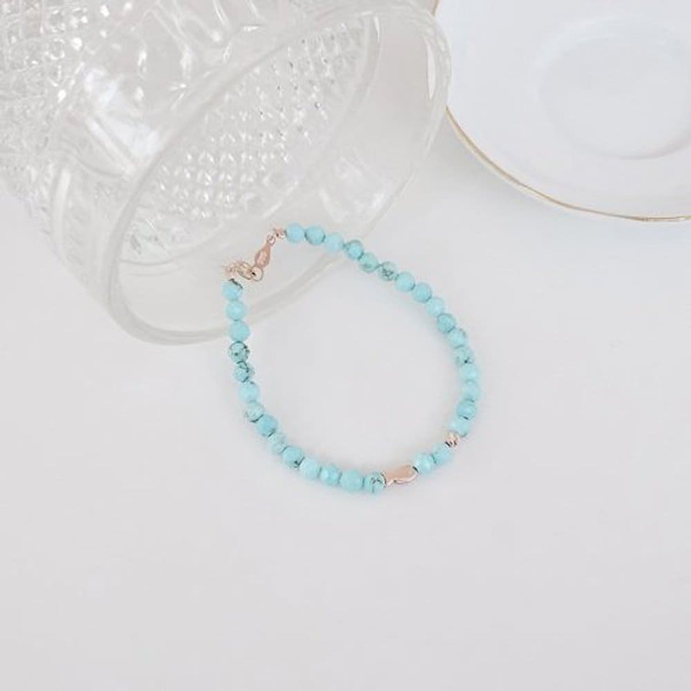 14K Baby Fish Turquoise Bracelet Oppb0721