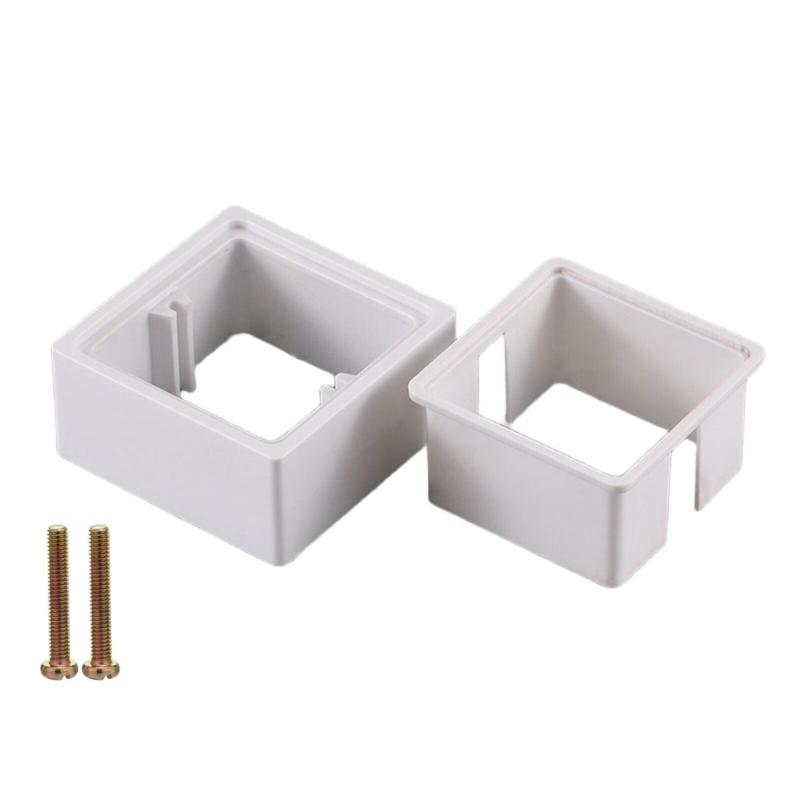 Single Socket Spacer Electrical Outlet Box Extender Single Gang Box Extender with Screws for Living Room School Office