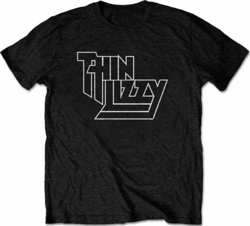 Thin Lizzy Slim Fit T-Shirt Funny Black Cotton Tee Vintage For Men Women M