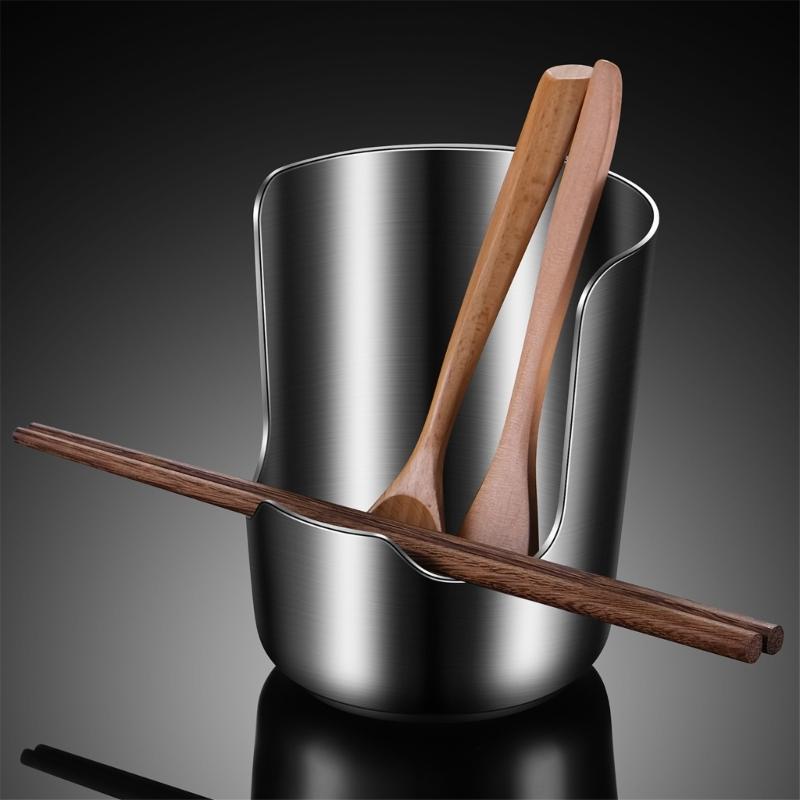 Stainless Steel Pot Lid Holder Cutting Board Stand, Freestanding Countertops Utensils Stand for Kitchen Cooking, Stove Side Use, and Meal Preps
