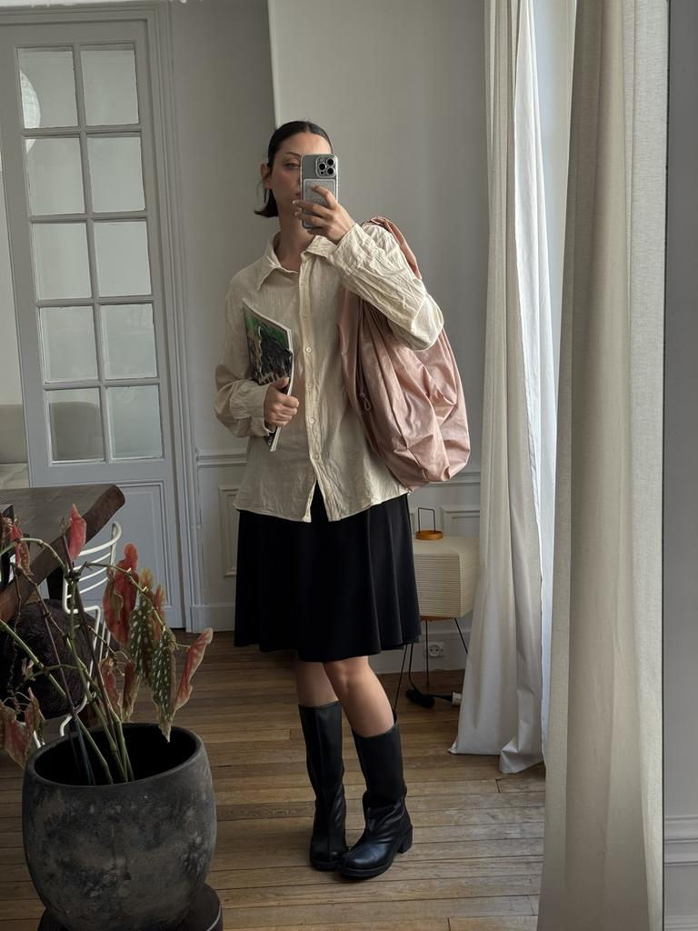 Acoc Glossy Large Tangle Twist Bag_Ash Pink