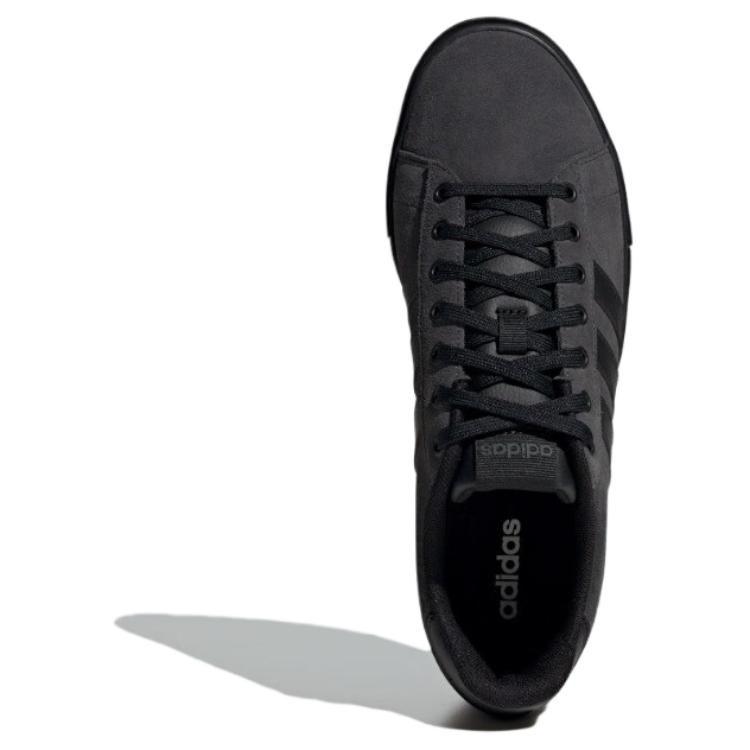 adidas Chaussures de skateboard basses en cuir synthétique Daily 4.0 Unisexes Noir JI4355