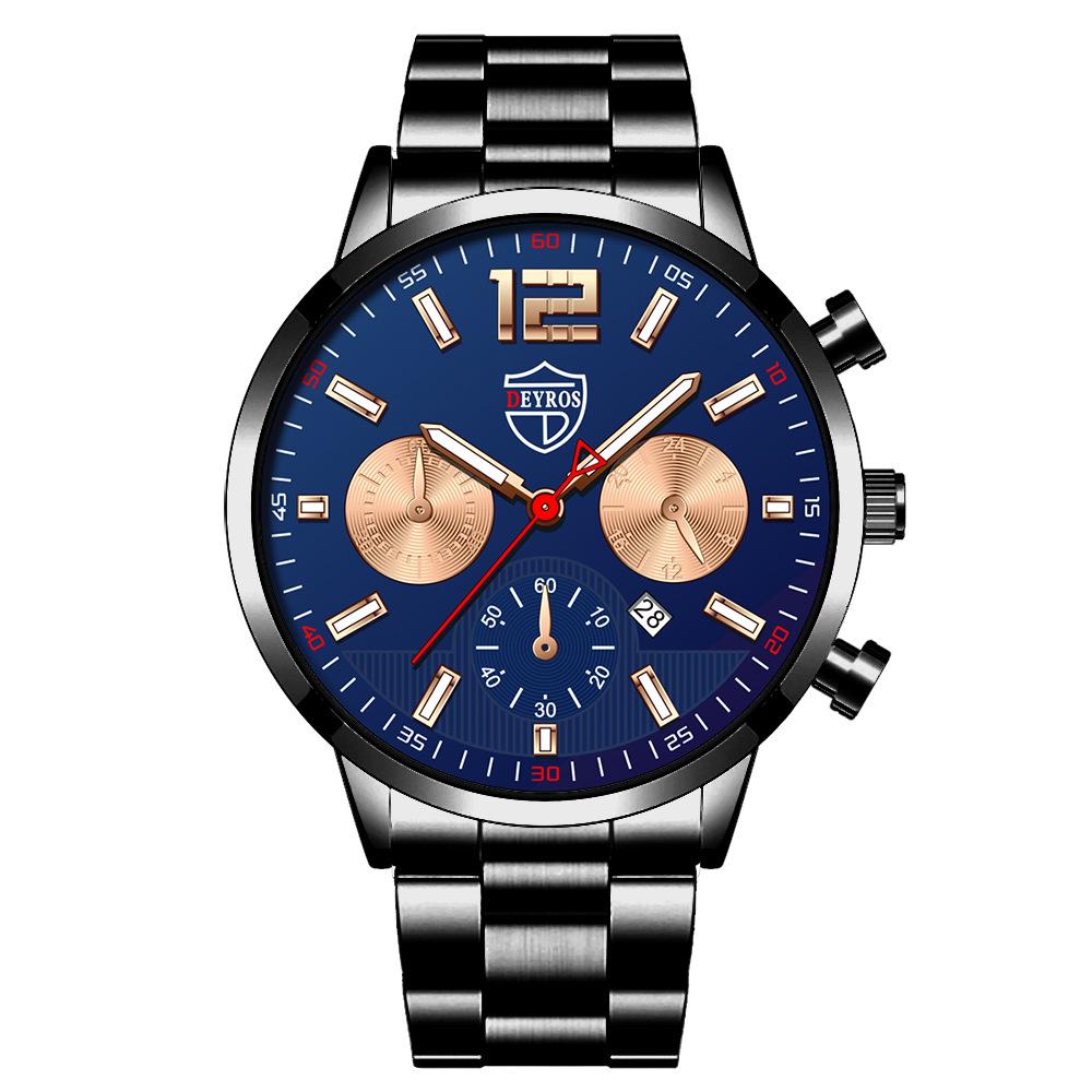 Stainless Steel Strap Luminous Calendar Men'S Watch Automatic Quartz Watch