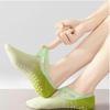 1 Pair Gradient Silicone Yoga Non Slip Socks for Women's Pilates Fitness Grip Strength Indoor Dance Sports Socks