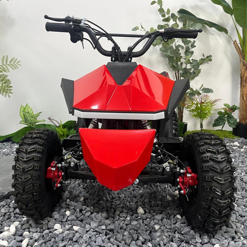 Children s Electric Off-road ATV: Black Four-wheel Beach All-terrain with Shock Absorption 112x70x66 cm