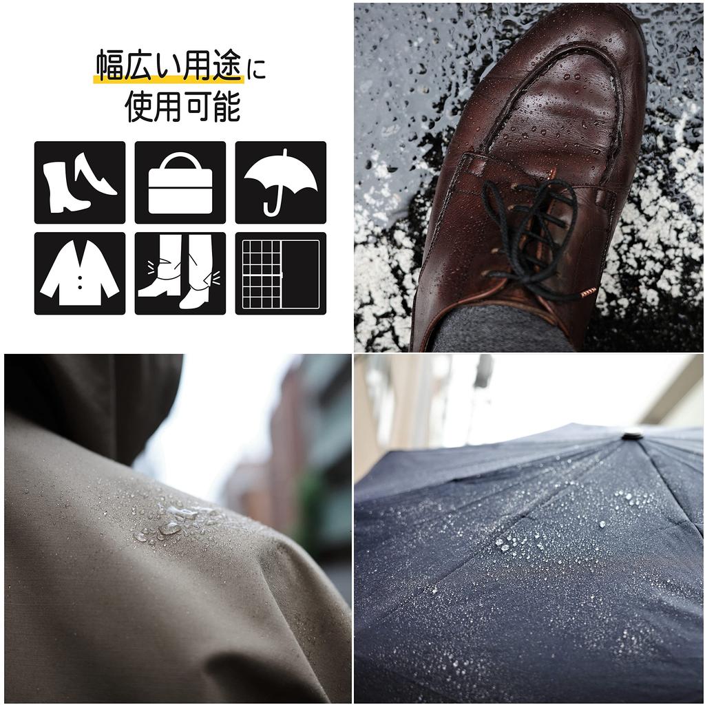 Columbus Deodorizing Plus Amedas and 380mL Antibacterial, Water-Repellent, Waterproof, Stain-Resistant Spray, Clear,