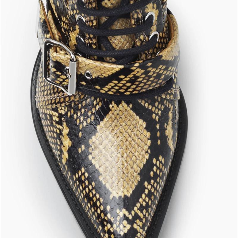 Fashion Brand Fashion Show Genuine Leather Hollow Out Women's Cool Boots Belt Buckle Pointed 6cm High Heels Fashion European American