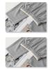 Women's Gray Wide-Leg Slimming Sweatpants - 2025 Spring Collection
