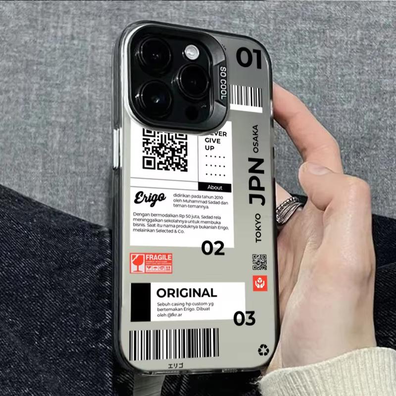 Sticker Label Element Pattern Phone Case For Xiaomi Mi Poco X6Pro X6 X7 X5 Pro Mi Poco F7 F6 F5 Pro Back Cover