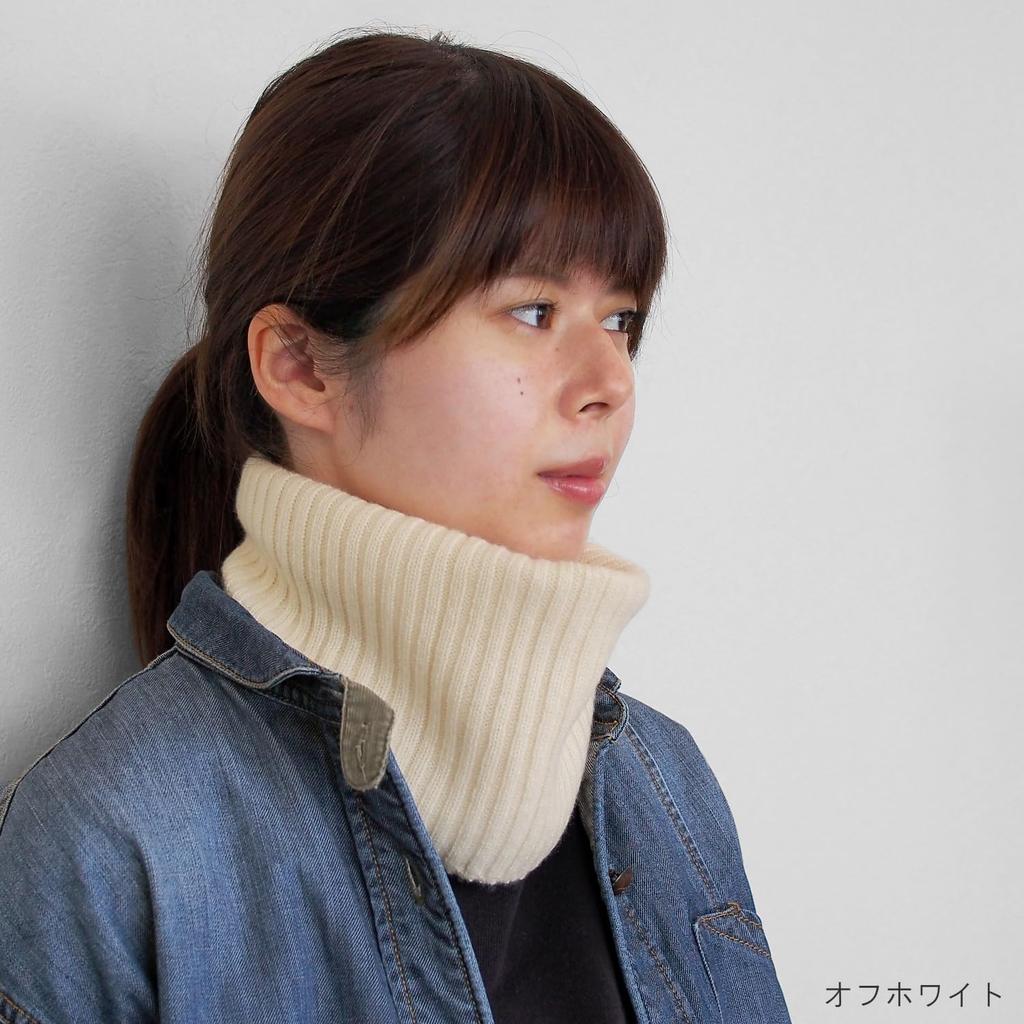 [Prodigal] 100% Cashmere Neck Warmer Women's (One Size Fits Most, Off-White)