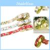 Vibrant 10 Meter Christmas Santa And Snowman Fabric Ribbons For Tree Decoration