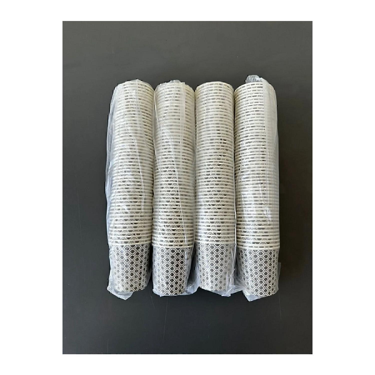 

200 бумажных стаканчиков по 6,5 унций с рисунком, 1-го качества. белый