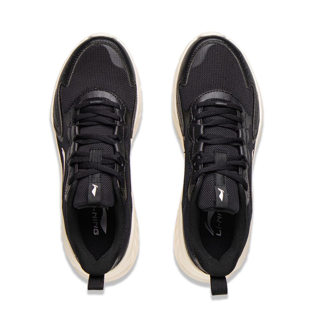 Li Ning Light Lanying Cushioning Abrasion Resistant Breathable Lightweight Low top Casual Running Shoes Women's Black ARSV076-3