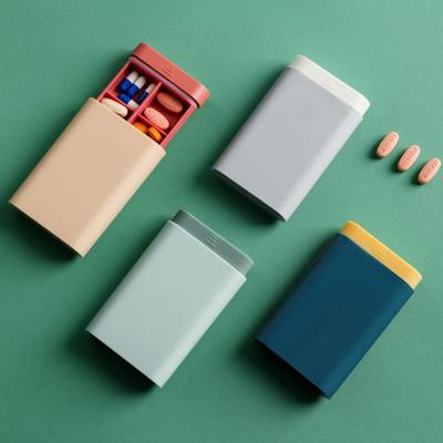 Pillendose 1 Packung Stilvolle Tragbare Pillendose im Nordischen Stil Tabletten-Pillendose Spender Pillendose Ausgabe Medizintasche Aufbewahrungsbox