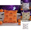 Halloween Ghost Pillow Cover With Polyester Fabric For Living Room Decor