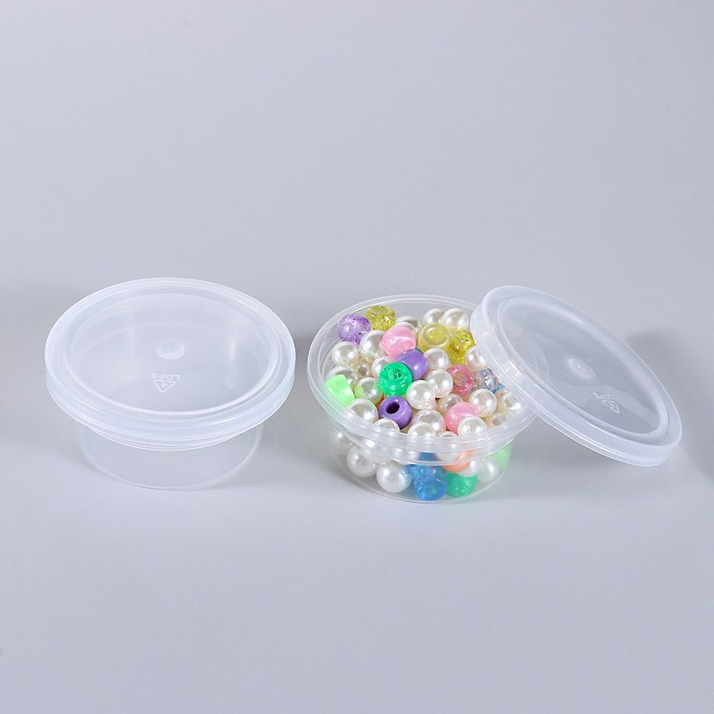3/20PCS New Organization Plastic Bin Clay Storage Ball Cup With Lids Foam Container