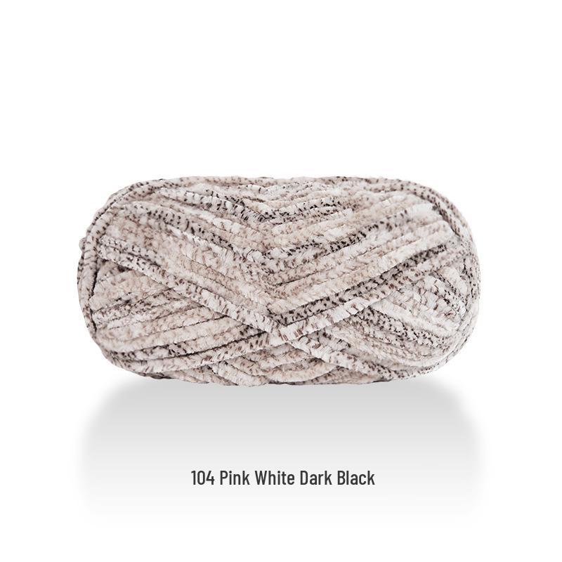 Jiate Snowball Chenille Yarn: Cozy, Thick, Fluffy Yarn for DIY Crochet, Gold Velvet Knit, Shoes, and Scarf Projects.