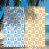 Cute Checkered Pattern Towel Quick Drying Beach Towels Are Suitable For Swimming Pools Camping Yoga And The Gym
