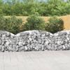 VidaXL Arched Gabion Basket Gabion Cage Gabion Wall Stone Basket Gabion for Stone Garden Patio Outdoor 153474
