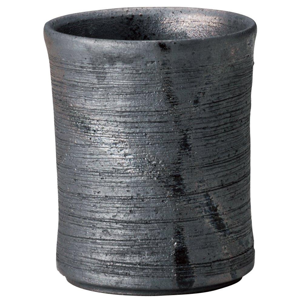 Yamashita Crafts Carbonized Teacup Teacup, Ceramic, 7.5×9.5cm (270cc), Fire-fired
