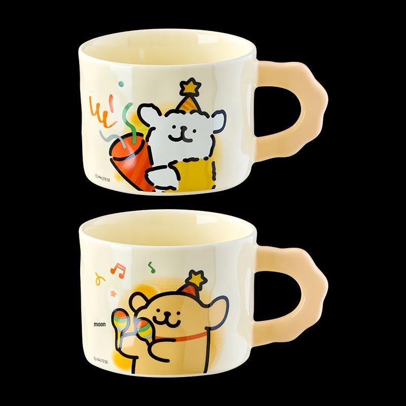 Line Dog Cheese Ceramic Mug