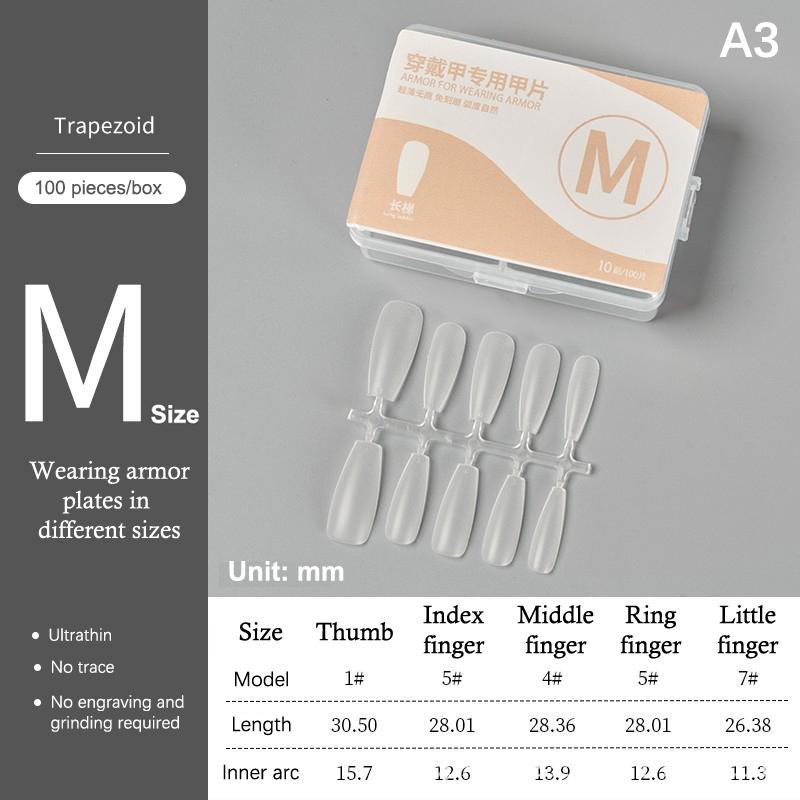 100Pcs/Box Matte Fake Nails No Polishing Press On False Nails Medium Short Design High Matt Soft Gel Nail Tips For Extension