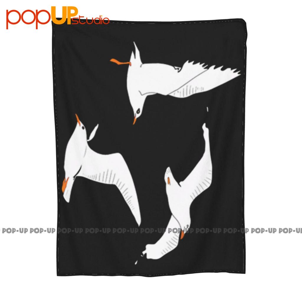 Möwen versammeln sich am Cricket Ultra-Weiche Decke Steppdecke Winter Sofaabdeckung Bettbezüge